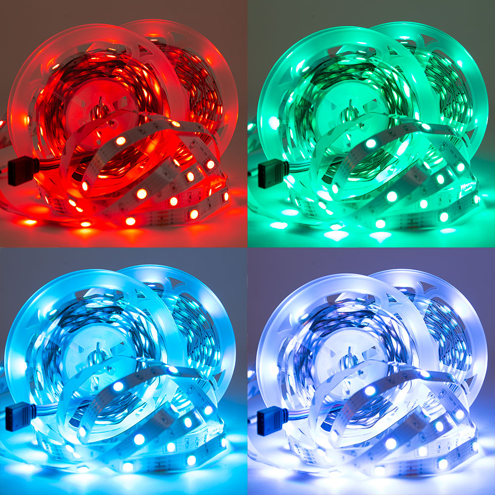 Kit de tira 72 W 3.000 lm 300 LED 10 metros RGB blister transformer, controlador, controlo Bluetooth IP20 - Image 2