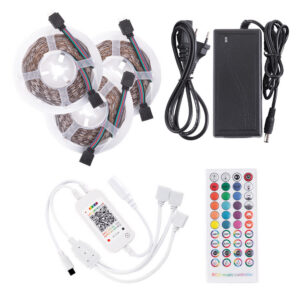 Fotografia do Kit de tira LED RGB 15 metros 108 W