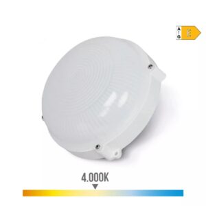 Plafoniera exterior LED circular branco 12 W IP65 4000 K luz día ø19,2 × 7,2 cm