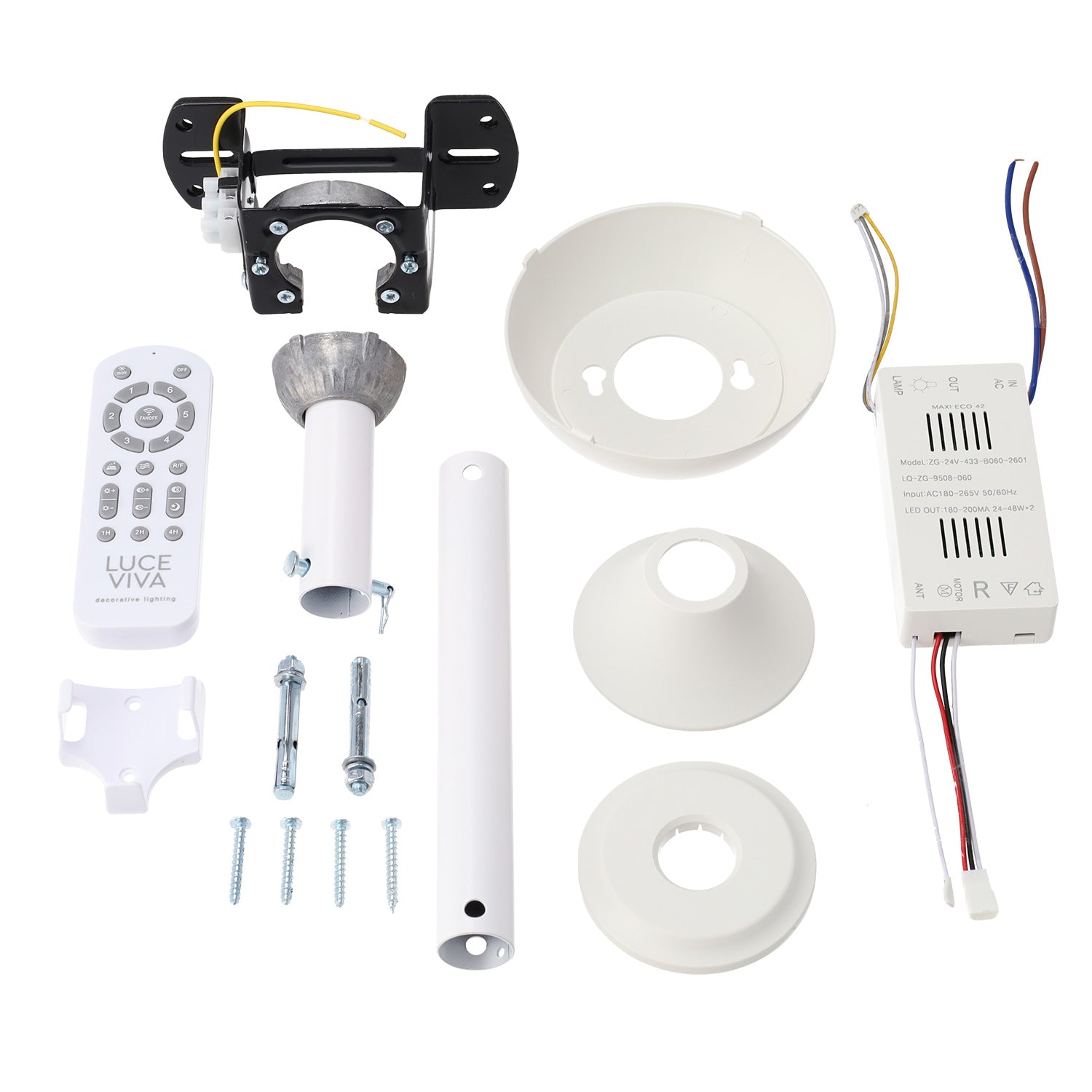 Ventilador DC "Martina", função verão/inverno, 48 W, branco, 3 pás, 5040 lm, 3500-4000-6500 K, comando e temporizador - Image 4