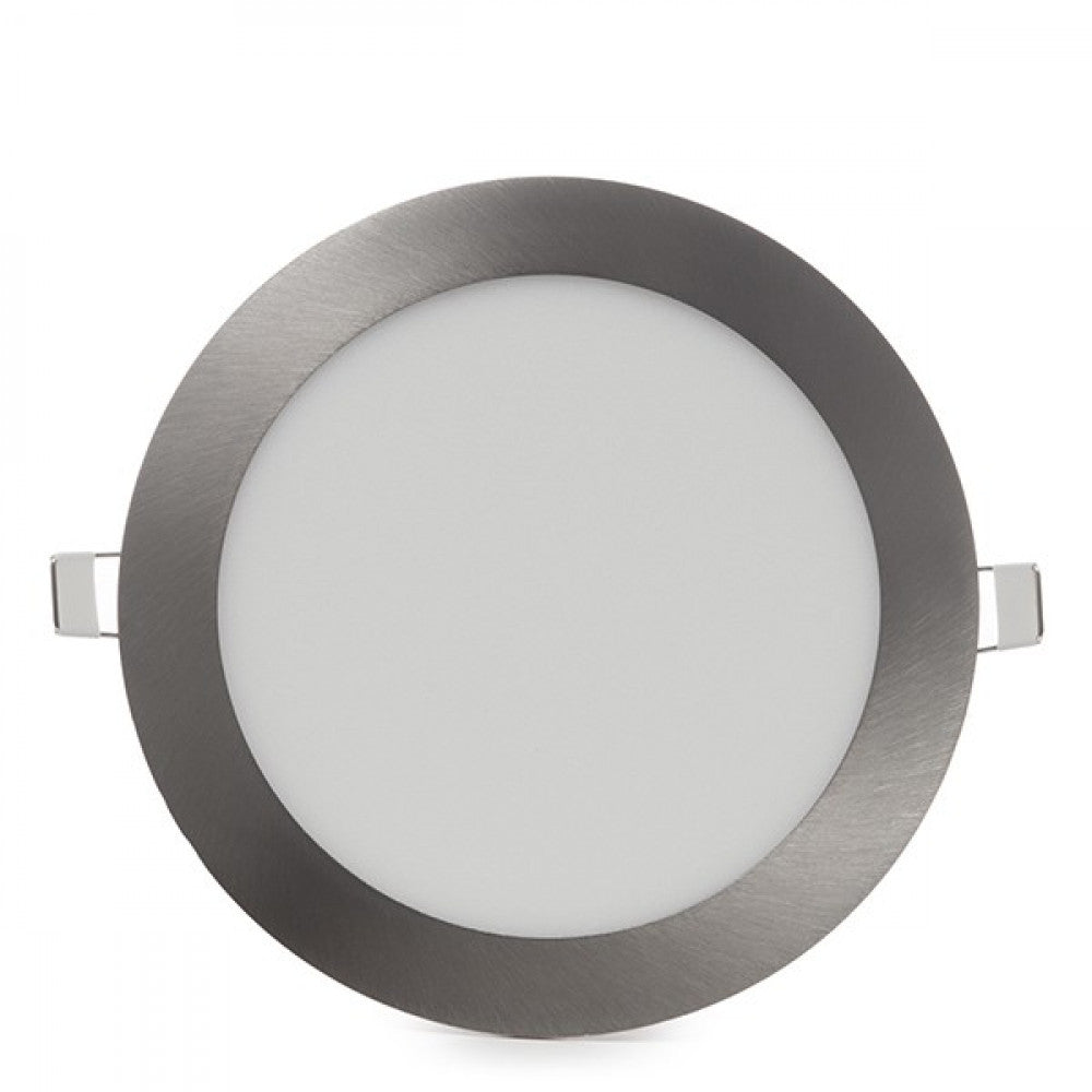 Painel LED 18 W 1800 lm circular níquel acetinado - Image 3