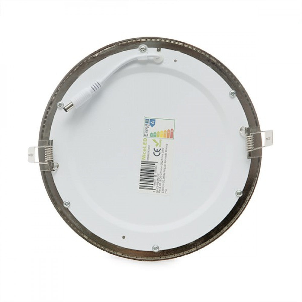 Painel LED 18 W 1800 lm circular níquel acetinado - Image 5