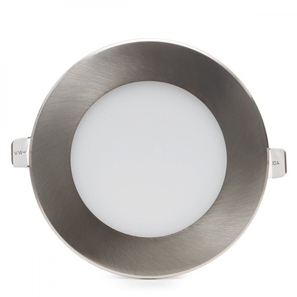 Painel LED 6 W 600 lm circular níquel acetinado - Image 3