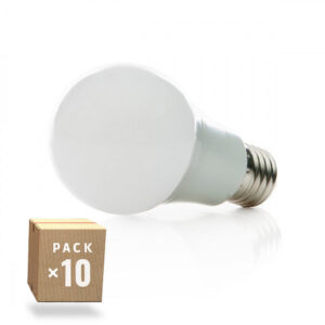 Fotografia do Conjunto de 10 lâmpadas LED esféricas alumínio/PC E27 7 W 630 lm