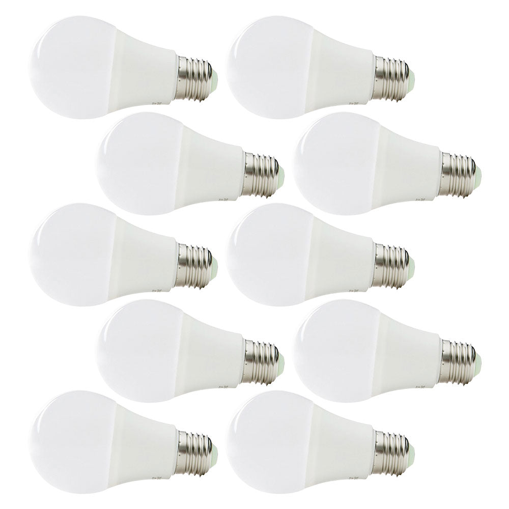 Conjunto de 10 lâmpadas LED esféricas alumínio/PC E27 9 W 810 lm - Image 3