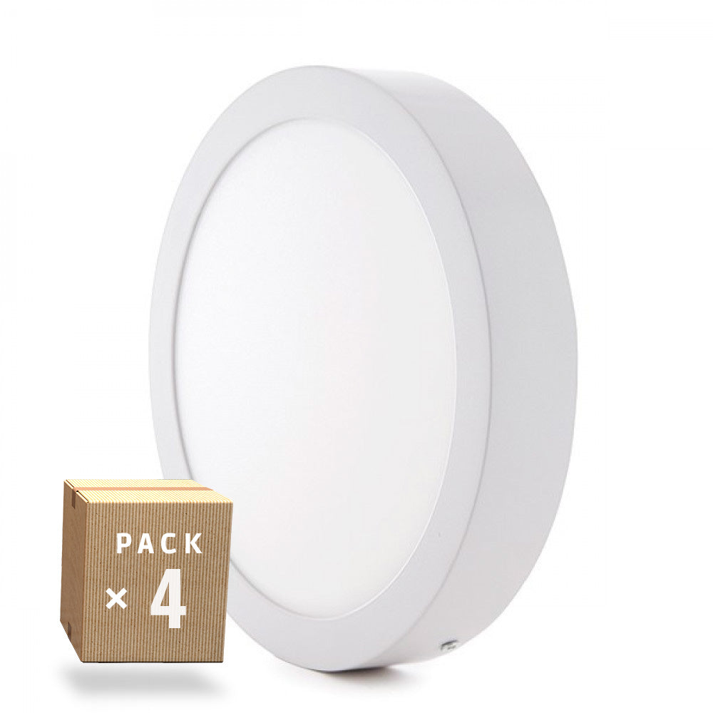 Fotografia do Conjunto de 4 plafons LED 12 W 930 lm superfície