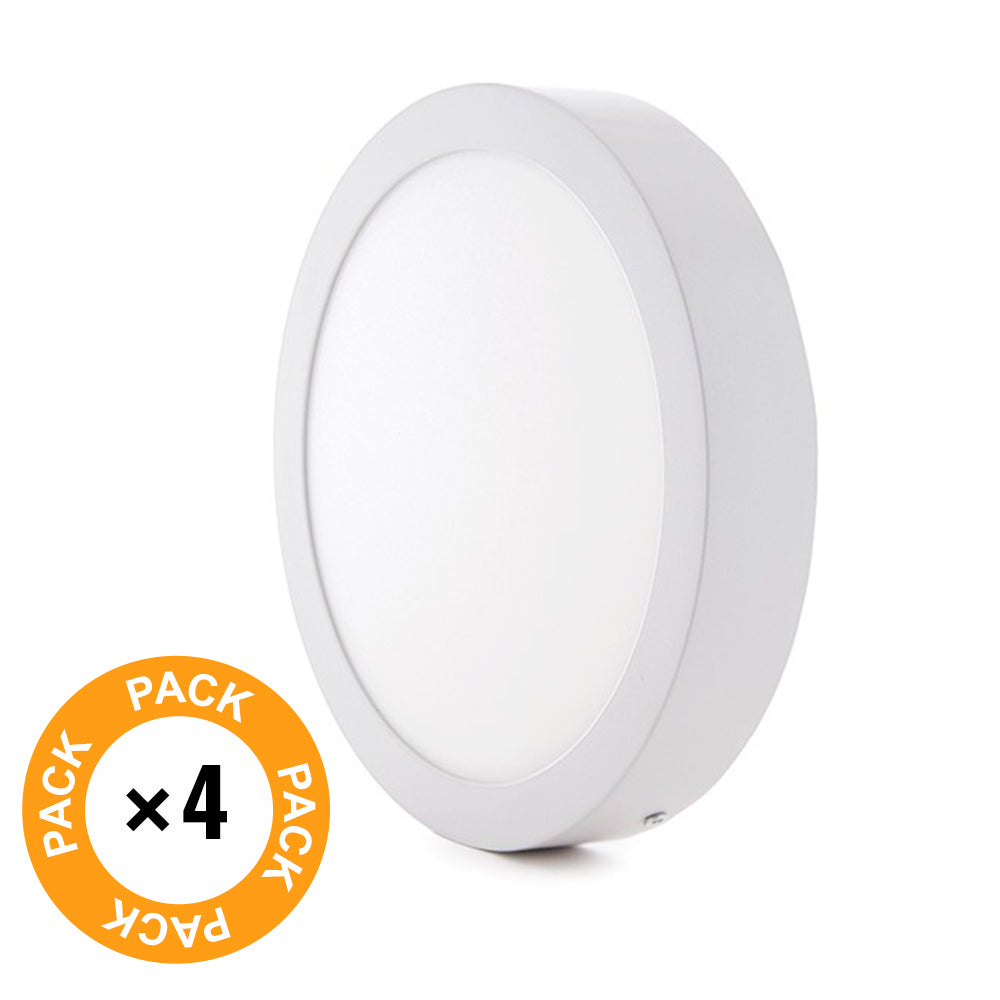 Conjunto de 4 plafons LED 12 W 930 lm superfície - Image 2