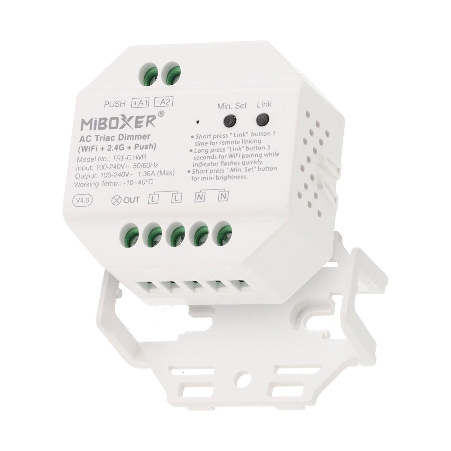 Fotografia do Regulador de intensidade para fita LED AC 2.4g wi-fi + botão de pressão
