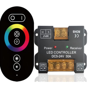 Caixa metálica do controlador RGB rf touch LED