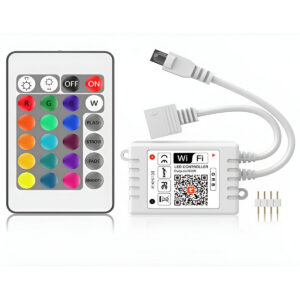 Fotografia do Controlador LED TUYA RGB wi-fi 2.4g 24 teclas