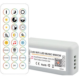 Controlador de LED rf CCT TUYA wi-fi 2.4g (matiz de luz regulável)