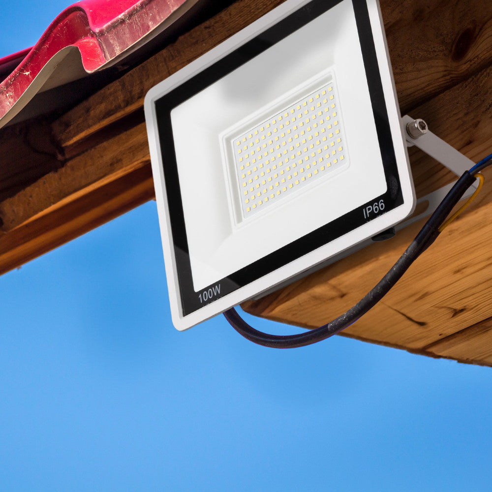 Projetor LED 100 W 8.000 lm 6000 K IP66 regulável acabamento branco - Image 2