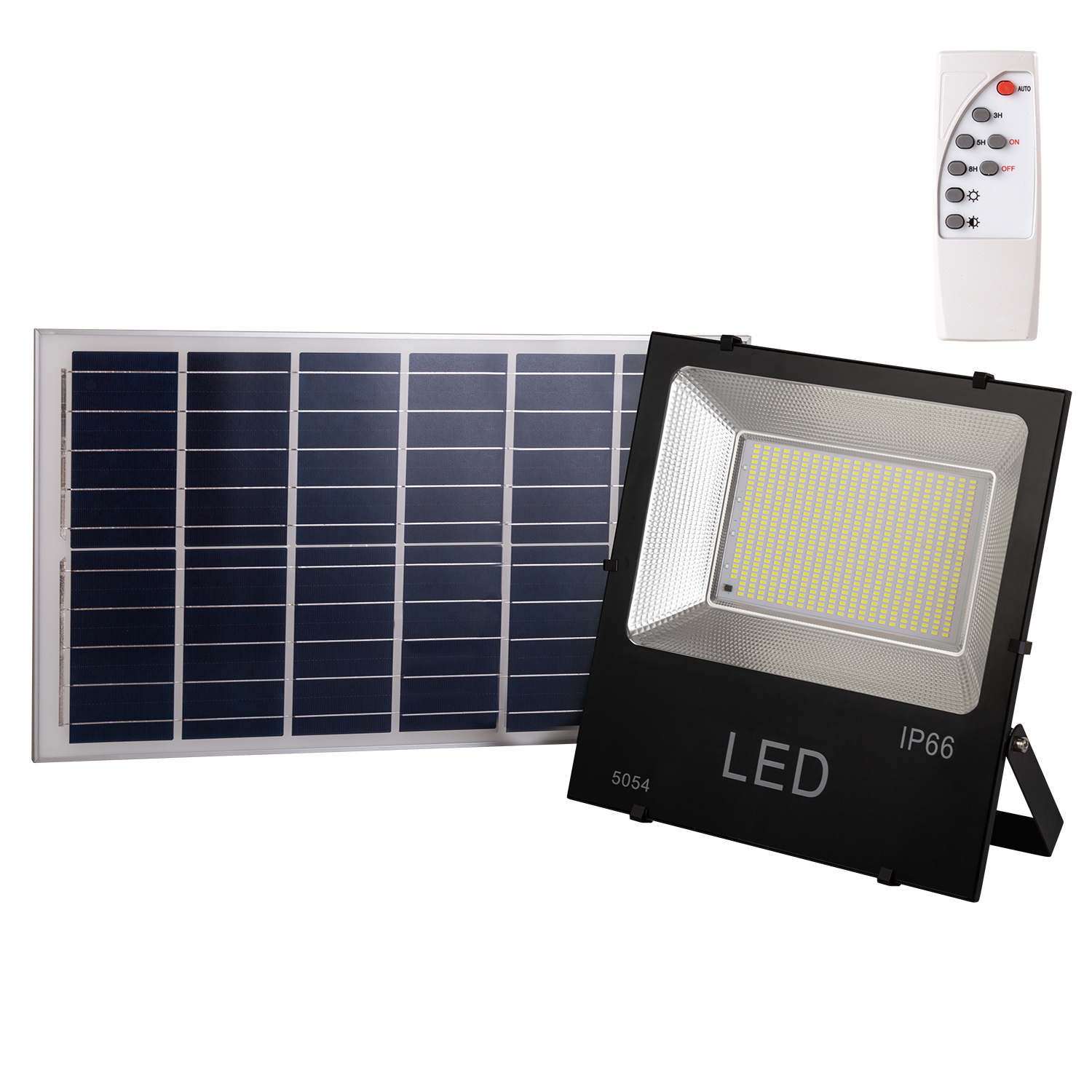 Fotografia do Projetor LED 200 W 20.000 lm 6000 K sensor solar 200 W + painel de comando à distância 6 V/30 W
