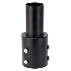 Adaptador de coluna de iluminação pública de 80 mm para 60 mm, preto