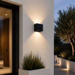 Fotografia do Aplique LED para exterior 2 × 5 W 100 lm/W IP65 preto