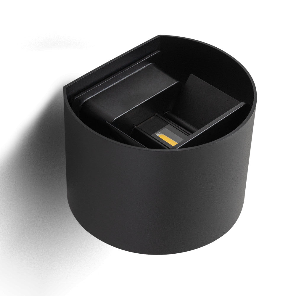 Aplique LED para exterior 2 × 5 W 100 lm/W IP65 preto - Image 3