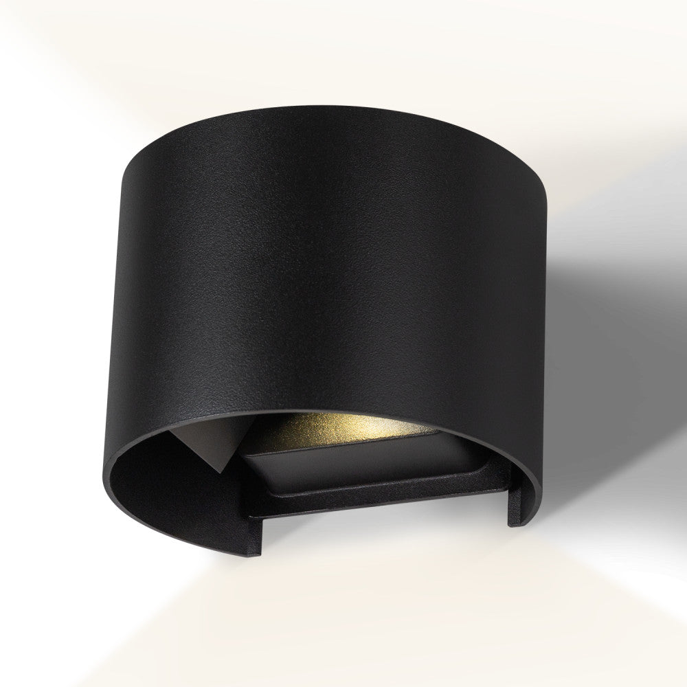 Aplique LED para exterior 2 × 5 W 100 lm/W IP65 preto - Image 5