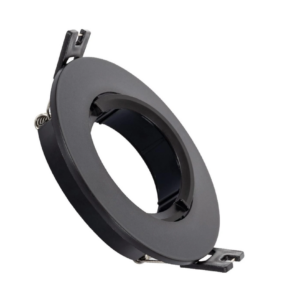Fotografia do Downlight anel spotlight 1xgu10 policarbonato circular preto