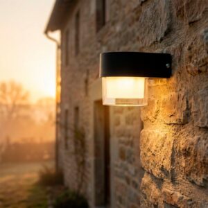 Painel solar LED 0,5 W bateria 3,7 V IP65 aplique de parede