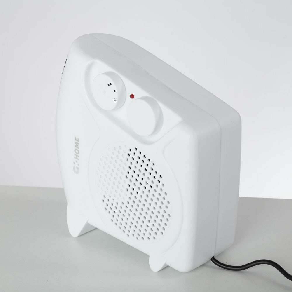 Aquecedor de resistência + ventilador 500 W branco - Image 4