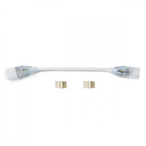 Fotografia do Cabo conector 2 tira LED 220 V AC RGB