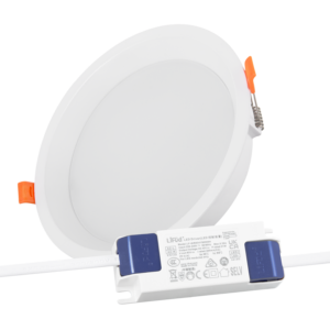 Downlight LED 20 W 140 lm/W driver Lifud sem cintilação