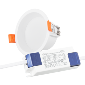 Downlight LED 7 W 140 lm/W driver Lifud sem cintilação