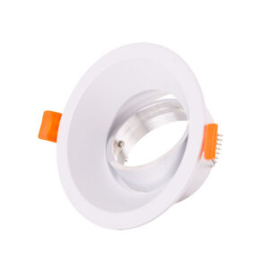 Anel downlight circular GU10 ø99 mm - branco