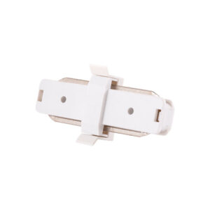 Calha monofásica de conector reto branco