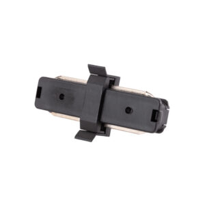 Calha monofásica de conector reto preto