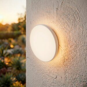 Fotografia da Luminária de teto LED para exterior 15 W 1500 lm CCT 3000-4000-6500 K IP65 acabamento branco