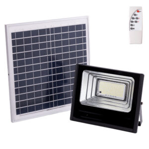 Fotografia do Projetor LED solar 120 W painel: 6 V/15 W bateria: 3,2 V/8000 mAh comando à distância