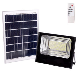 Fotografia do Projetor LED solar 200 W painel: 6 V/20 W bateria: 3,2 V/15000 mAh comando à distância