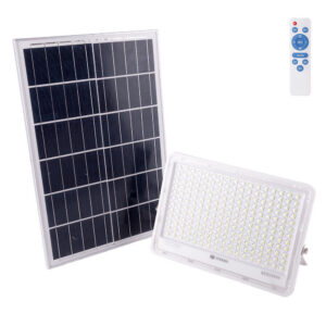 Fotografia do Projetor LED solar 300 W 6500 K painel: 6 V/25 W battery: 3.2 V/20000 mAh remote control