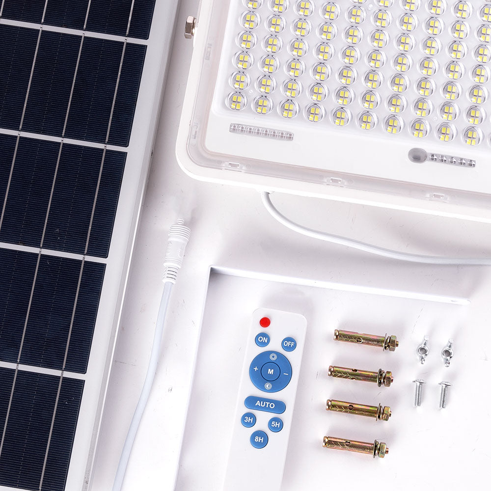 Projetor LED solar 300 W 6500 K painel: 6 V/25 W battery: 3.2 V/20000 mAh remote control - Image 5