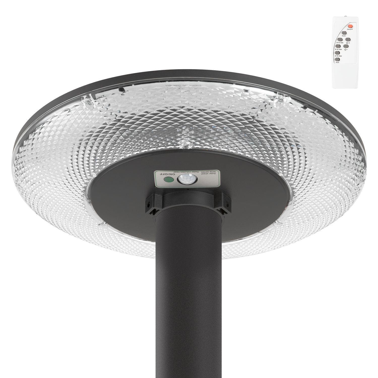 Fotografia do Sensor de luz de rua LED solar de 100 W com comando à distância, branco frio