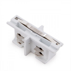 Calha de 3 fases de conector em linha reta branco