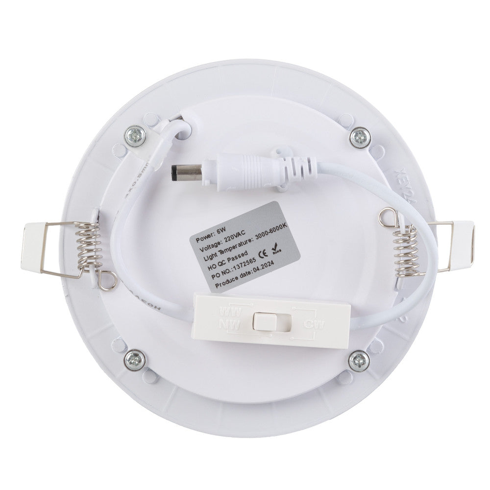 Placa de LED 6 W 400 lm CCT (cúpula regulável) 3000-6000 K circular - Image 2