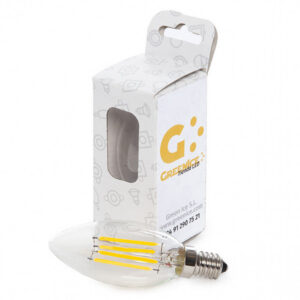 Fotografia da Lâmpada LED E14 4 W 273 lm 2700 K filamento personalizado caso