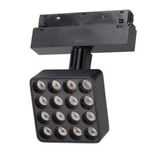 Fotografia da Luminária de calha LED magnética 16 W 97 × 97 mm 90 lm/W CCT (cor da luz ajustável)