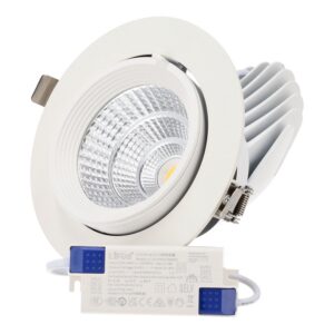 Luminária de encastrar LED inclinável - chip especial para talhos 40 W