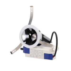Projetor de teto LED COB encastrado - 5 W - ajustável - baixo UGR - ø50 mm