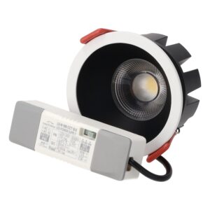 Fotografia do Downlight LED 8 W CCT com chip OSRAM, recorte ø 75 mm, projetor preto