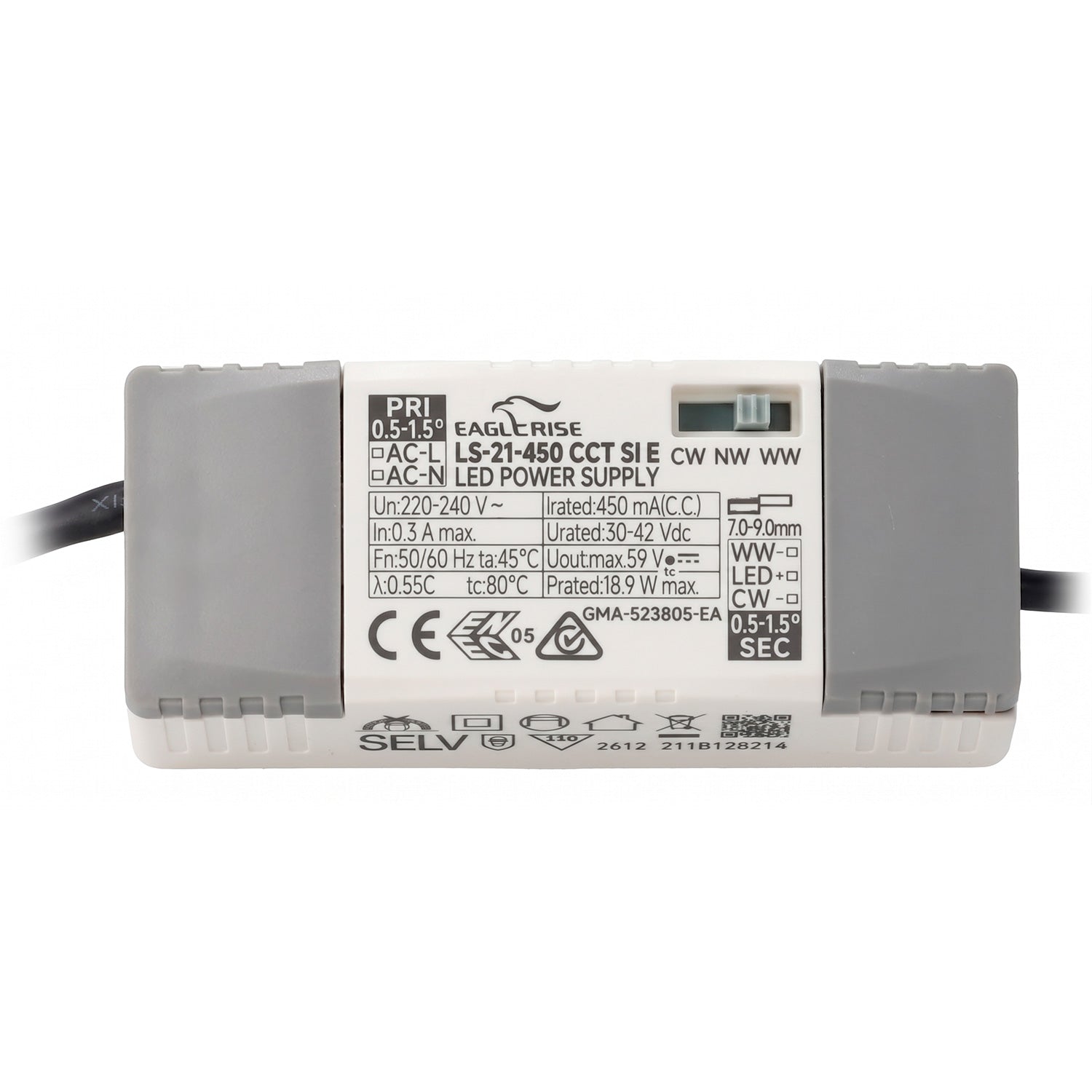 Luminária de encastrar LED de 20 W, IP65, 90 lm/W, recorte de 95 mm, CCT (cor de luz ajustável) - Image 5