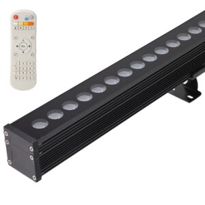 Luminária de parede LED RGB/CCT de 80 W, 100 lm/W, 30°, com comando à distância, sistema TUYA, linkable