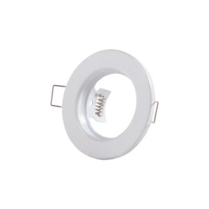Anel downlight circular "Sara" aço 81 mm - branco