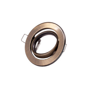Fotografia do Anel downlight circular inclinável "Vepa" aço 90 mm - latonado