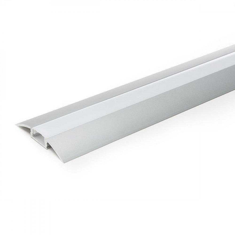 Perfil alumínio para a fita LED LED difusor leitoso lle-alp021 x 2 m - Image 3
