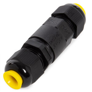 Conector reto IP68 preto