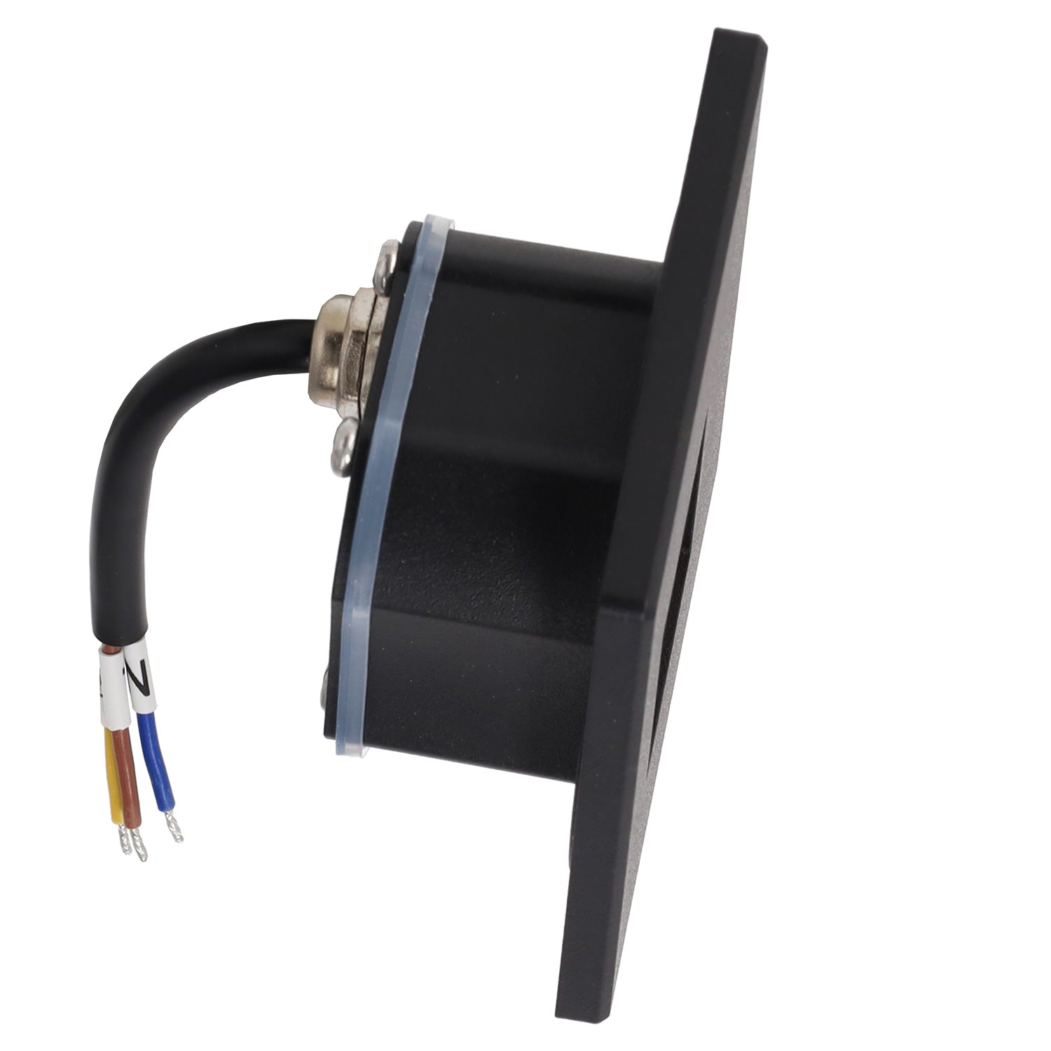 Luminária LED encastrada para escada com frente magnética, 3 W, IP65, 3000 K - preta - Image 2